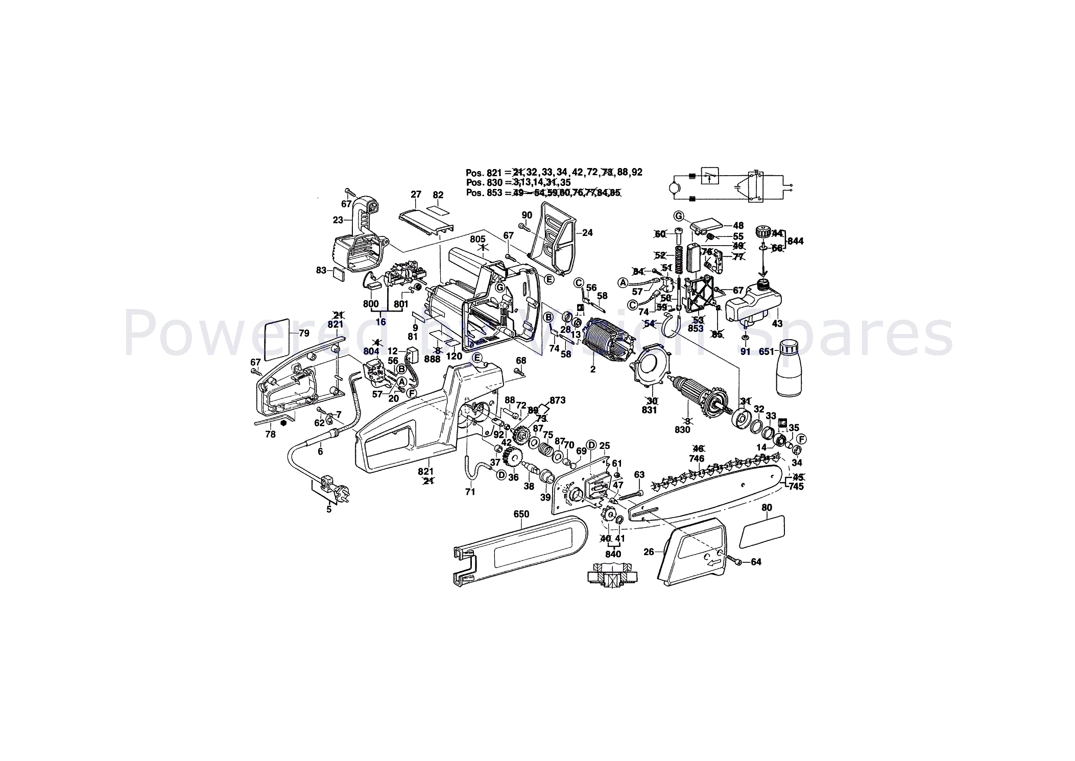 Bosch Pke 35 B Gb Chainsaw 0603227542 Parts Diagram Page 1