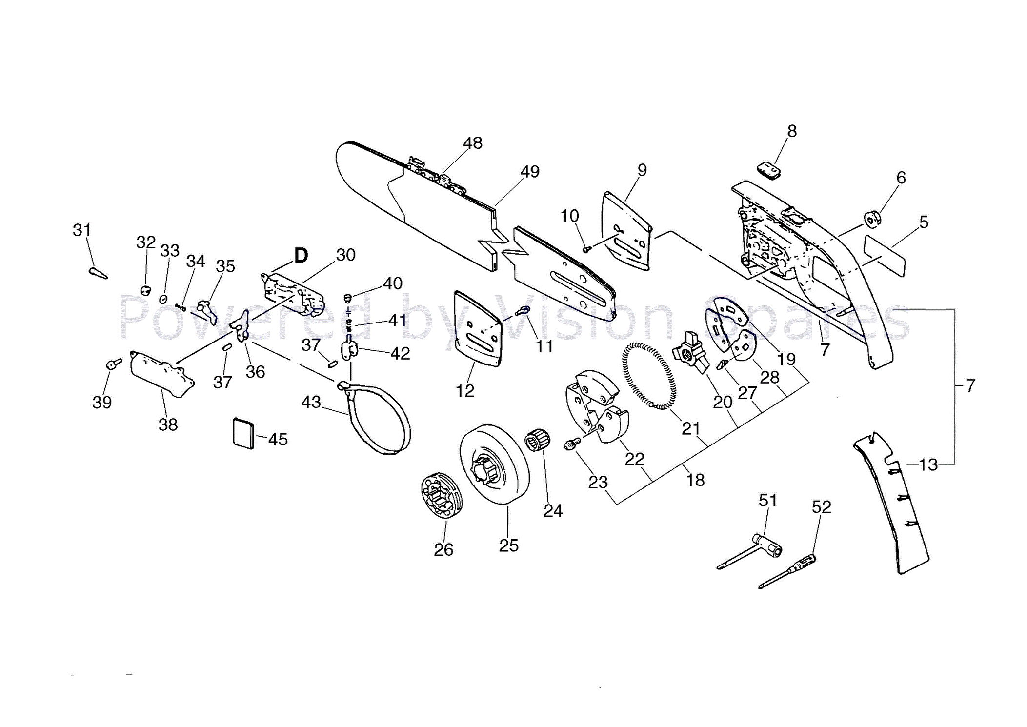 Echo CS-8000 Chainsaw (CS8000) Parts Diagram, Page 6