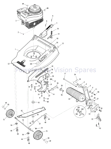 Hayter lawnmower store spares