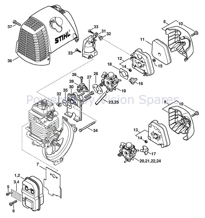 Stihl Fs 36 Trimmer Parts Diagram - Diagram Resource Gallery