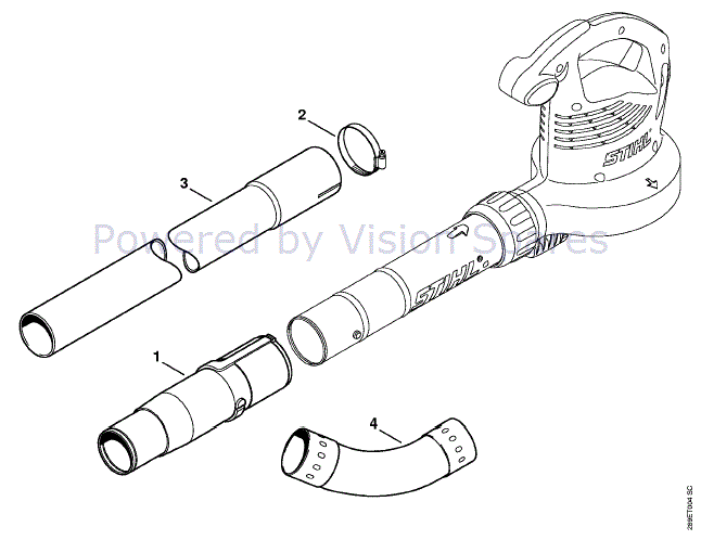 SHE 71) Parts Diagram, Gutter cleaning