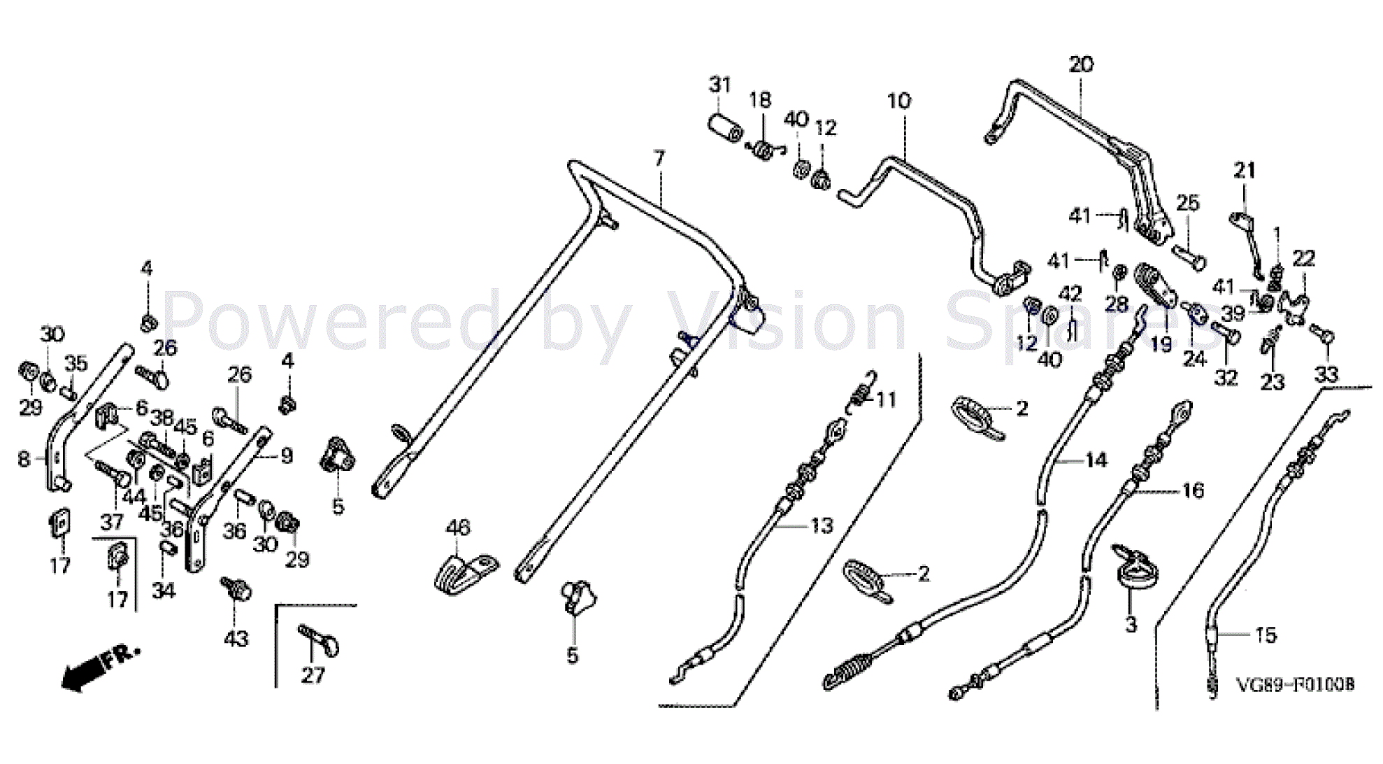 Honda hrb425c outlet blade