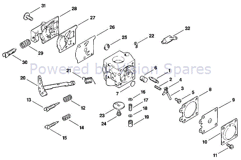 Stihl 009 Chainsaw 009 Parts Diagram M Carburetor Wt 29a