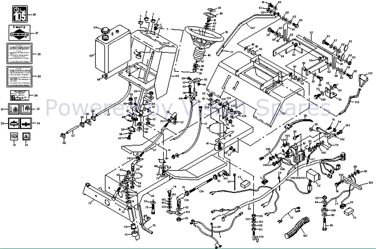 Westwood Tractors 1996 Parts Diagram