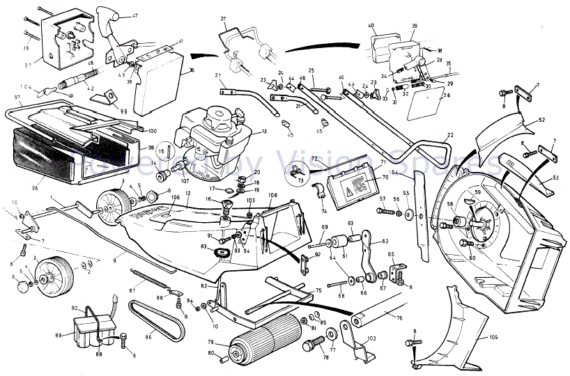 Mountfield Empress MP84105 6 Parts Diagram Page 1