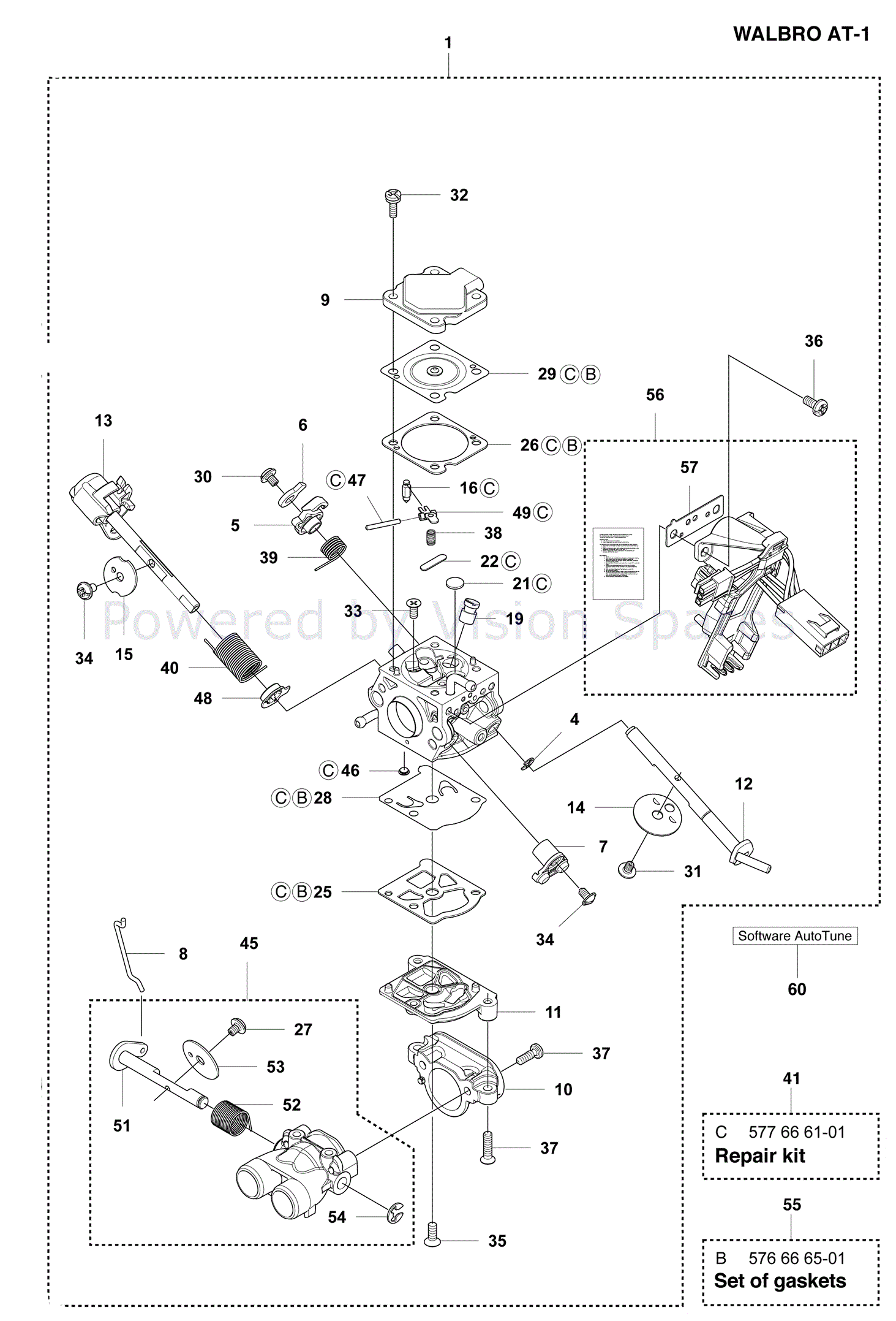 Husqvarna 550XP Chainsaw (2011) Parts Diagram, Carburetor Details