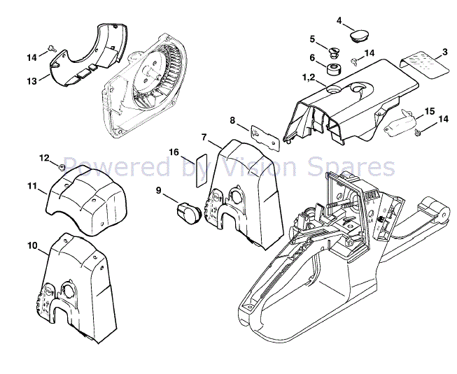 Stihl MS 311 Parts Diagram Page 17 v9306.1blu.de