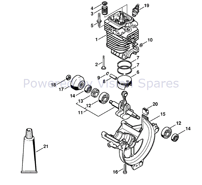 Stihl FC 90-Z Edger (FC 90-Z) Parts Diagram, Cylinder