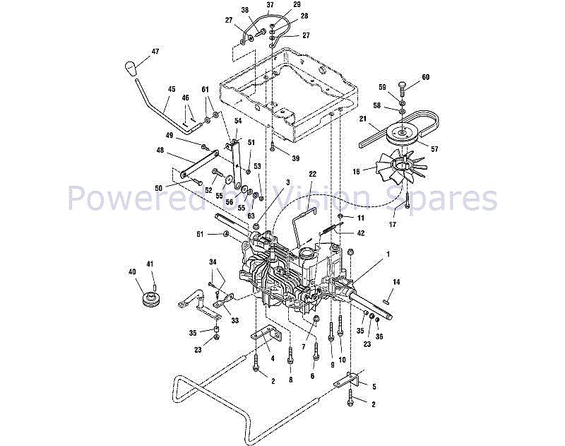 Viking MT 820 Garden Tractor (MT 820) Parts Diagram, D - Drive