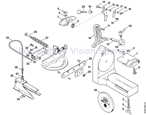 Stihl USG Sharpener (USG) Parts Diagram, support for circular saw