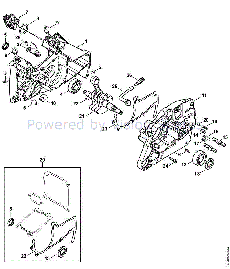 Genuine STIHL MS661 MS661C Chainsaw Crankshaft – New Take Off – Made In USA