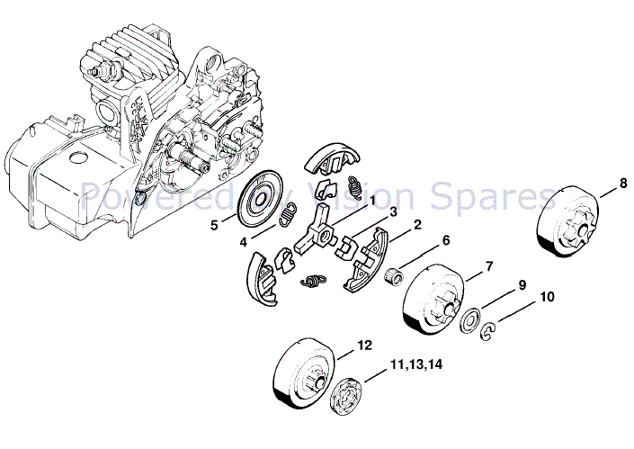 Stihl ms 250 c parts diagram
