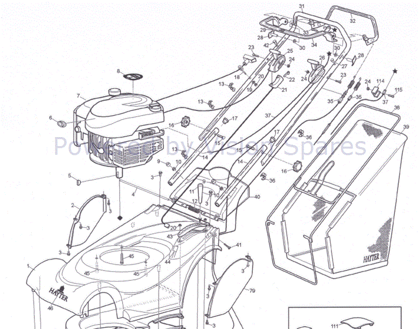 Hayter harrier 41 online electric start