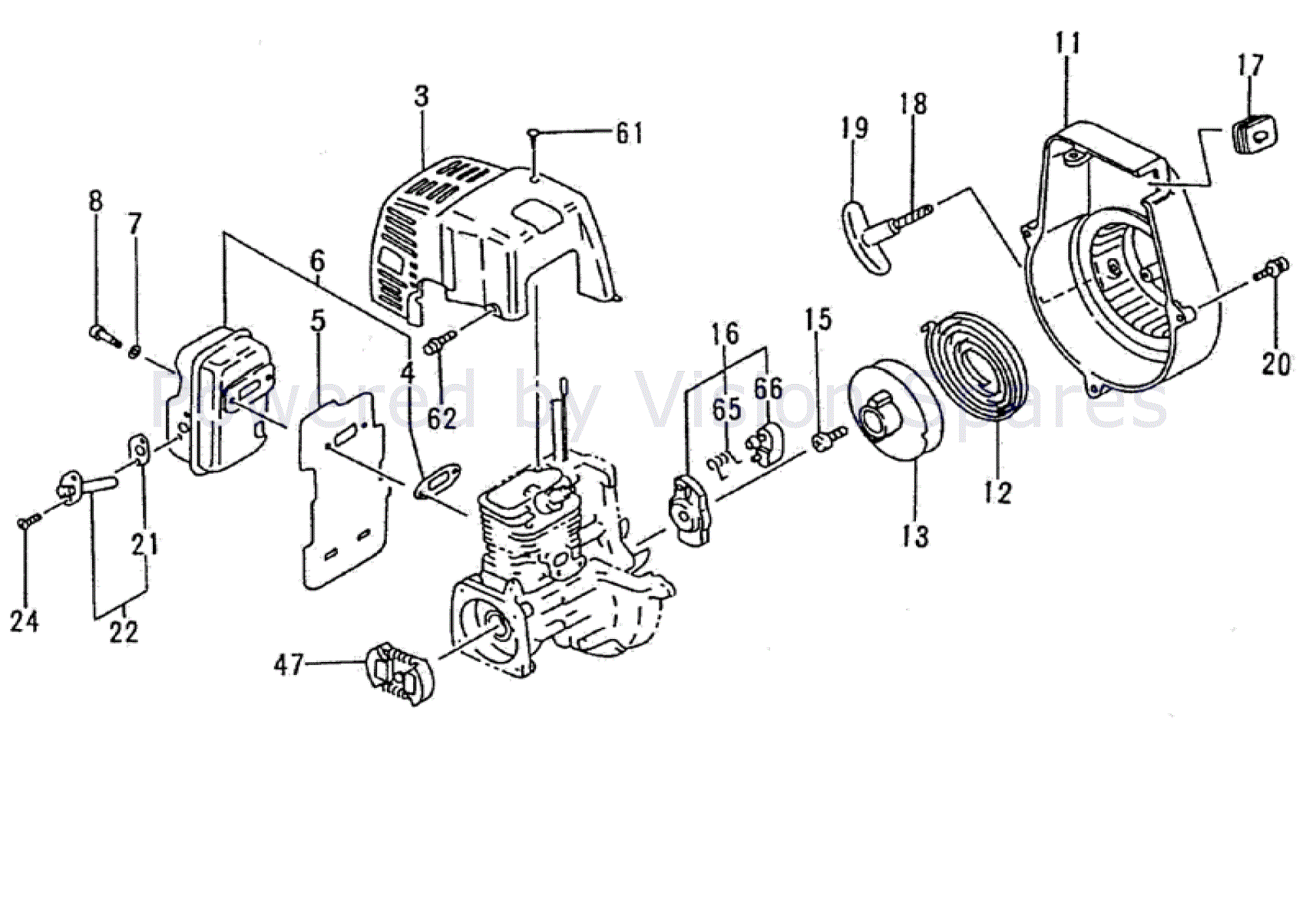 Tanaka THT-2100 Parts Diagrams