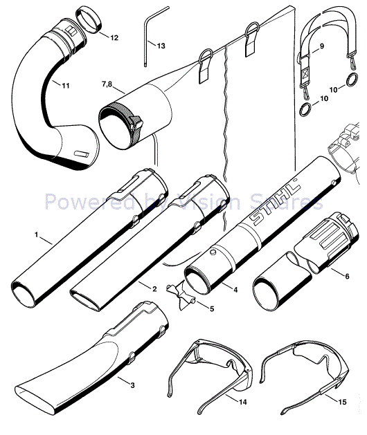 Geladen Reproduceren Arabisch Stihl SH 85 Blow-Vac (SH85-Z) Parts Diagram, Nozzle