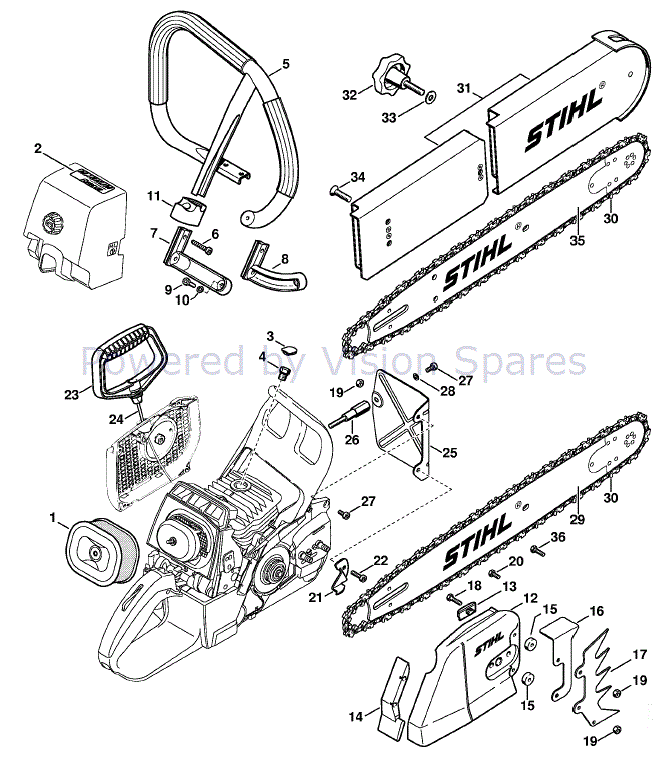 Stihl chainsaw deals ms460