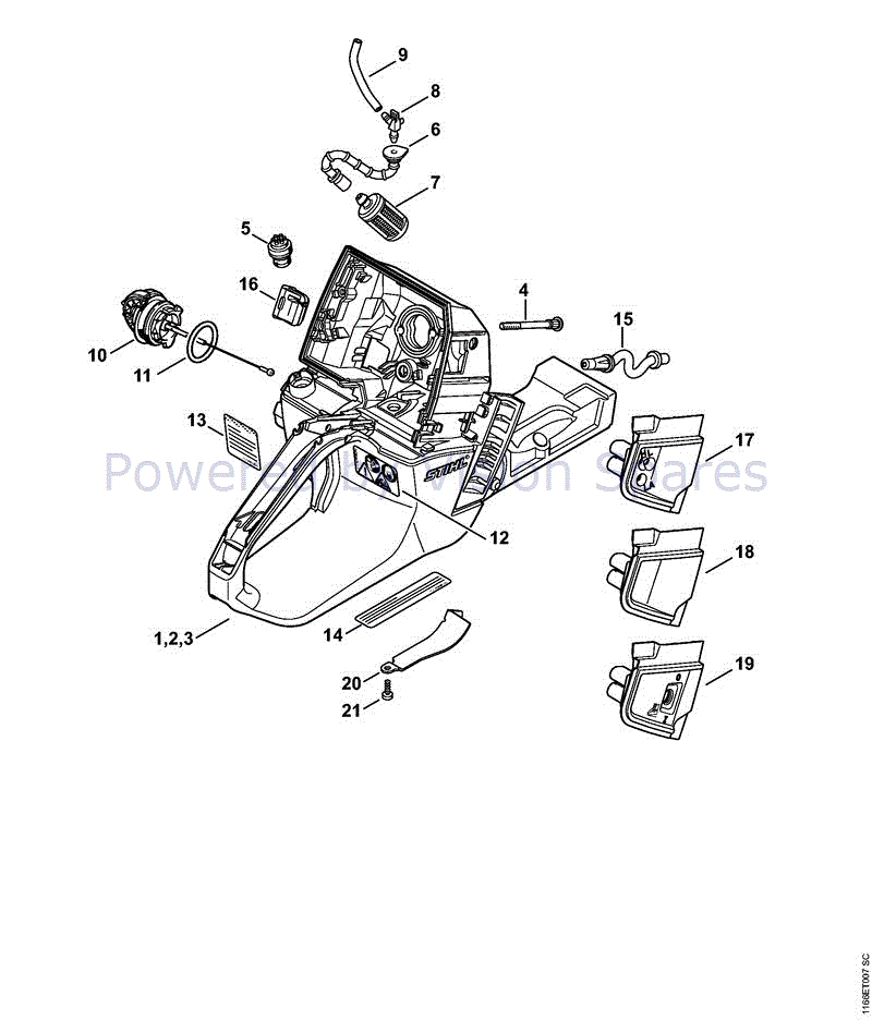 Stihl MS 661 CHAINSAW (MS 661) Parts Diagram, MS661-J TANK