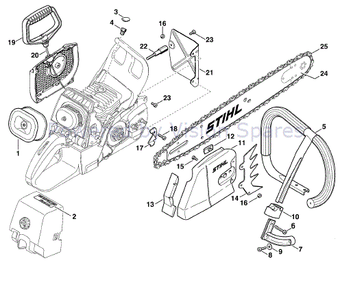 Stihl Ms 460 Chainsaw Ms460 Parts Diagram Rescue Saw Usa