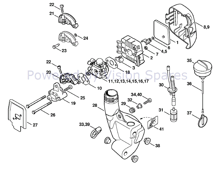 Stihl FS 55 Brushcutter (FS55-Z) Parts 