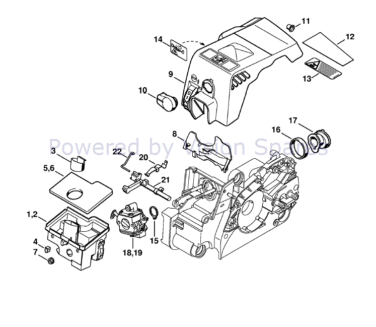 Stihl Ms 180 Chainsaw Ms180c Bez Parts Diagram Air Filter