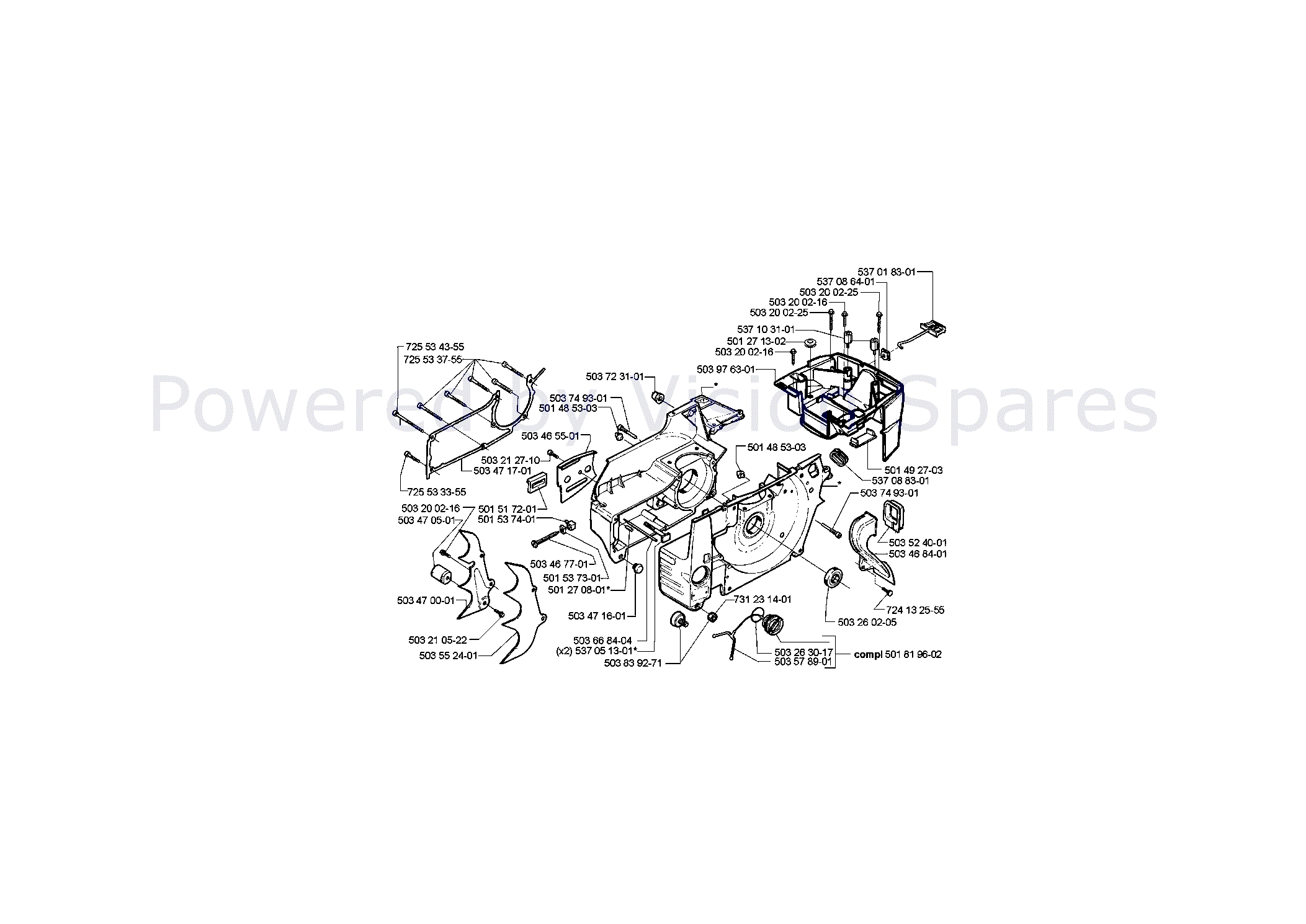 Husqvarna 395XP Chainsaw (2003) Parts Diagram, Page 8