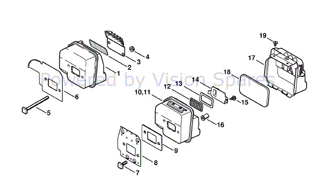 Stihl Ms 180 Chainsaw Ms180c B Parts Diagram Muffler