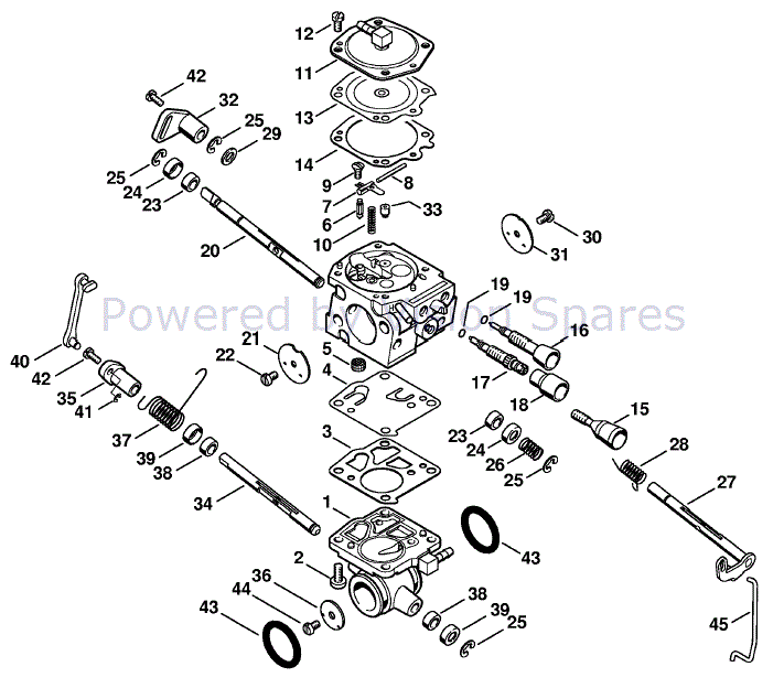 Stihl TS 700 Disc Cutter (TS 700) Parts Diagram, Carburetor