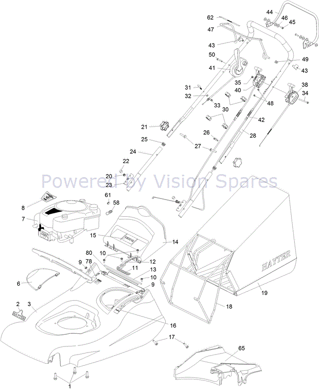 The Following Parts Are Available To Buy For Your Harrier 56 563 Lawnmower Hayter Harrier 56 Lawnmowers