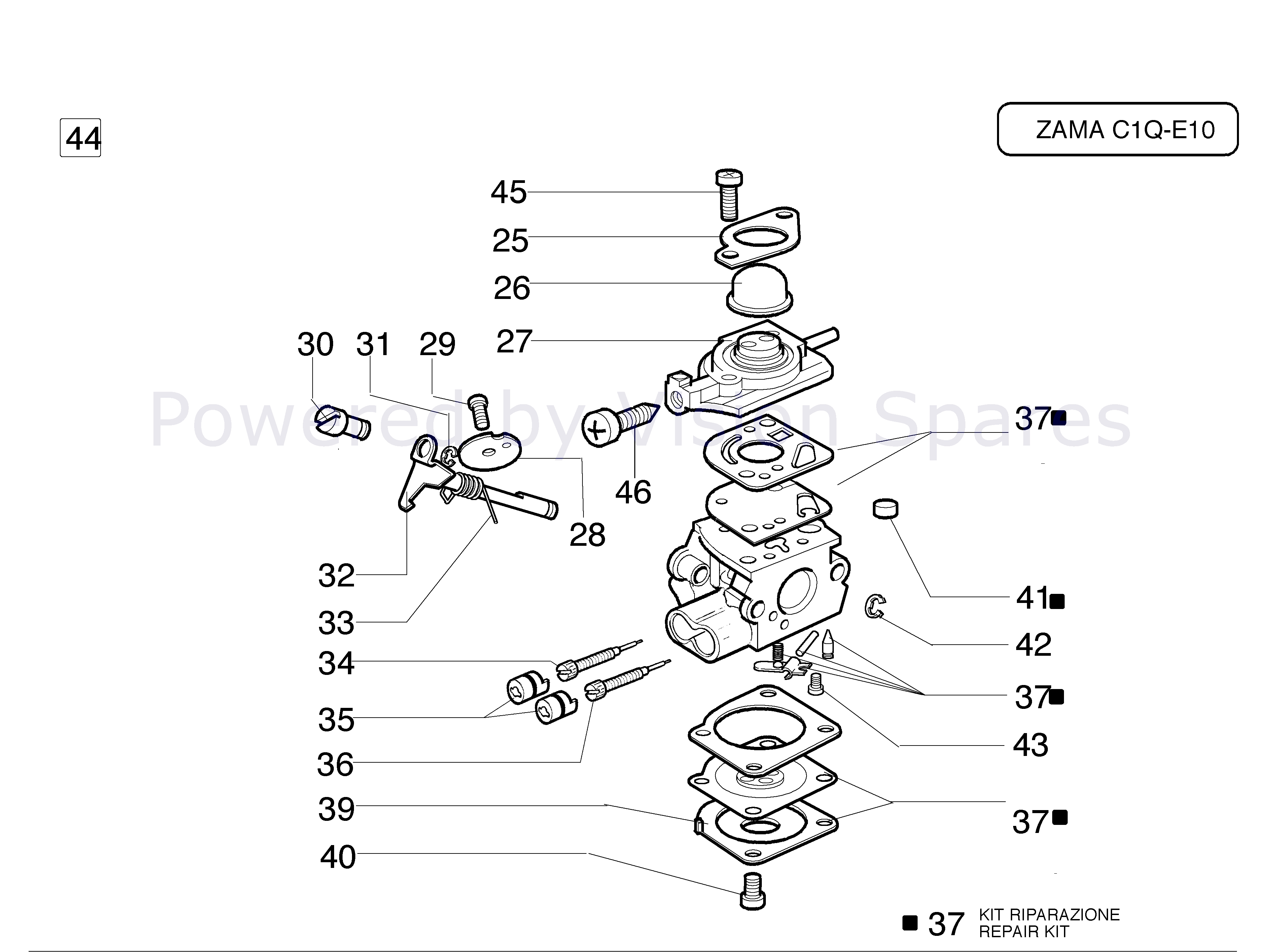 Oleo Mac 730 S 730 S Parts Diagram E10