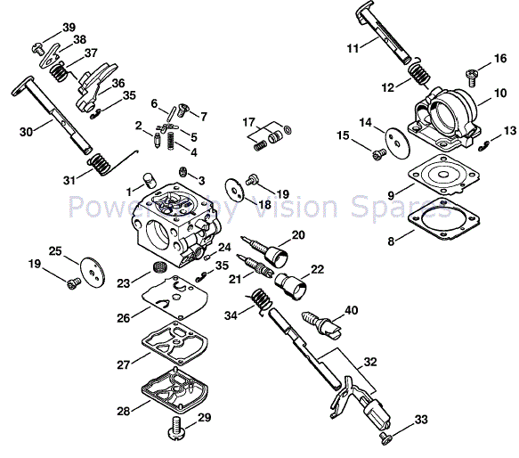Stihl MS 211 Chainsaw (MS211Z) Parts Diagram, Carburetor C1Q-S119