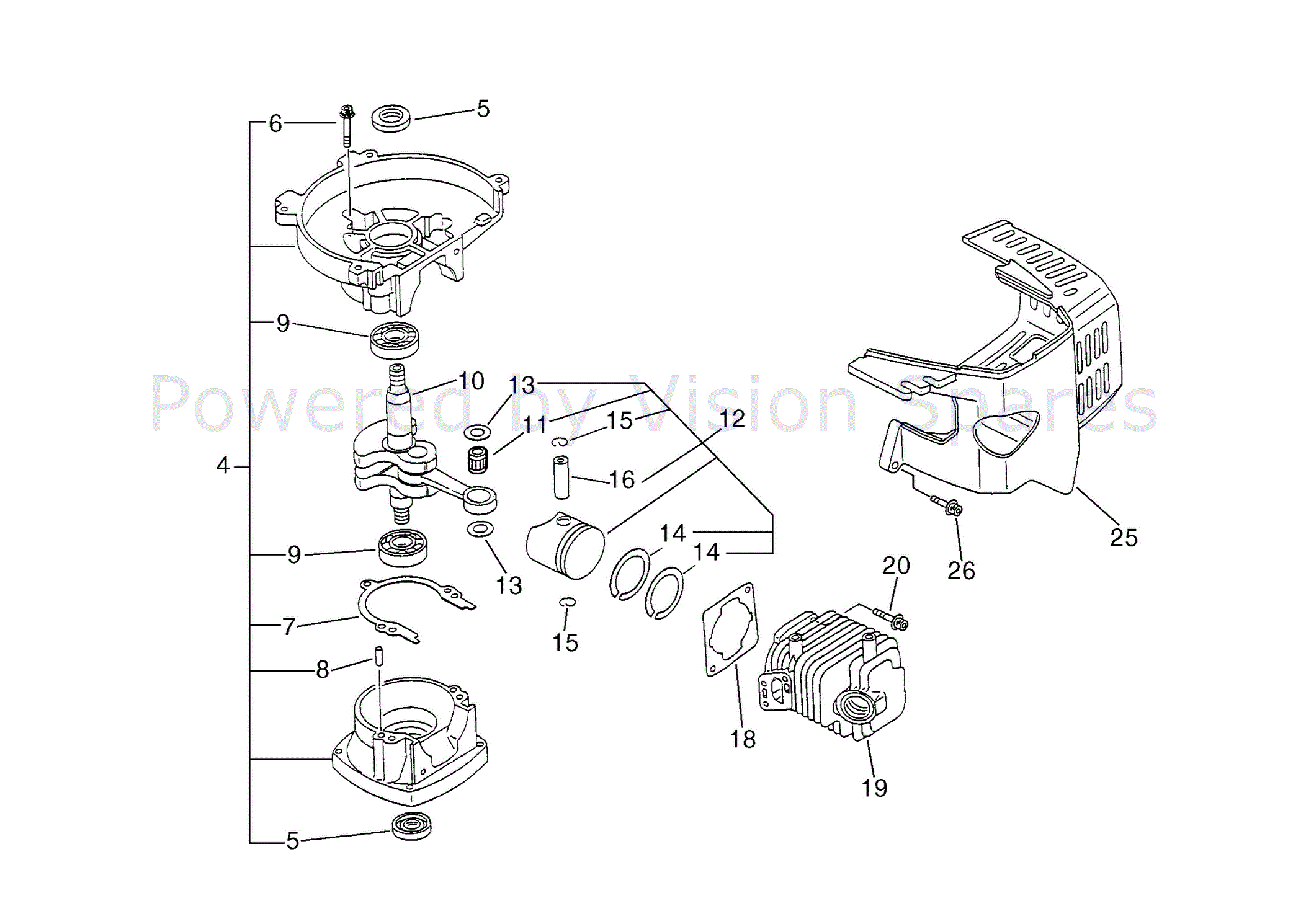 Online part diagram for Echo HC 2000 Hedgetrimmer Echo Petrol Hedge Trimmers