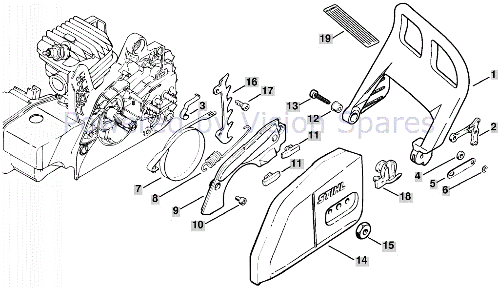 Stihl Ms170 Chainsaw Parts Diagram - General Wiring Diagram
