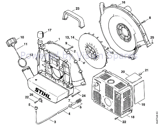 Stihl Backpack Blower Parts Diagram - Hanenhuusholli