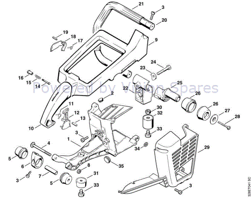 Stihl TS420 Parts Diagram