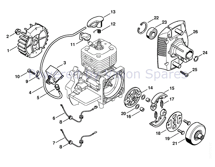 Stihl fs 250 parts diagram