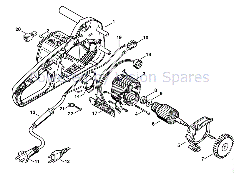 Image of Stihl MSE 200 electric chainsaw