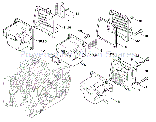 Stihl MS 460 Chainsaw Emissions Label – OEM Style #1128 967 3504 (11289673504)