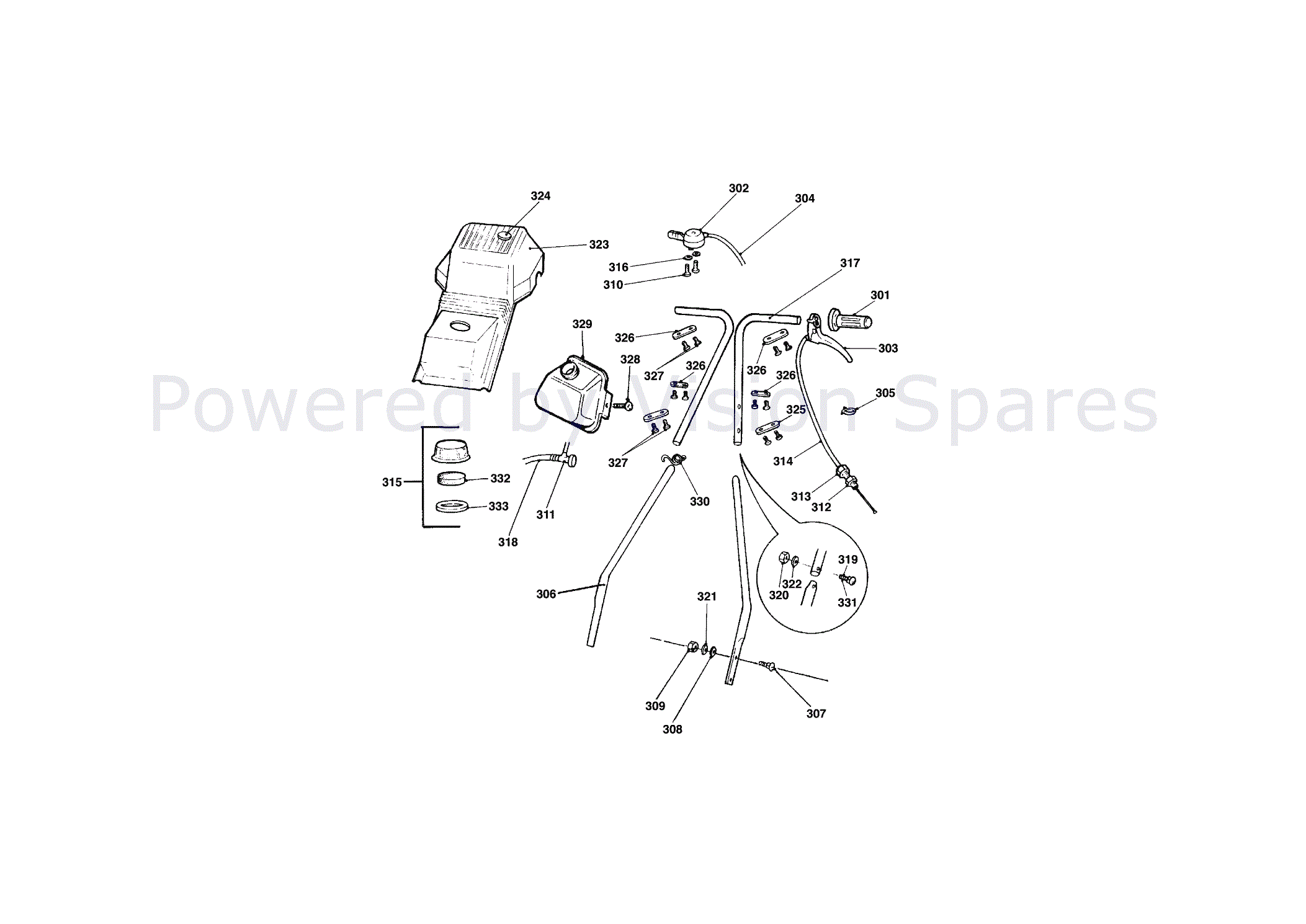Tendicinghia Del Tagliaerba Bosch Qualcast Atco Suffolk. Numero Del Ricambio F016L68711 - Foto 10