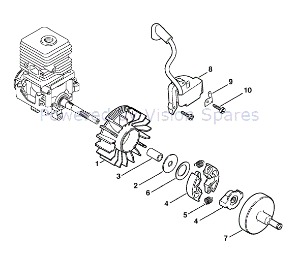 Stihl Km 55 Rc E Dz Engine Parts Diagram Ignition Zoom In Out Reset