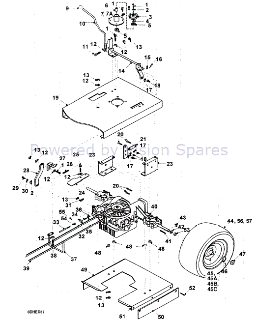 HAYTER ST38 ST42 ST 38 42 150A RIEMEN Traktor Kupplung An