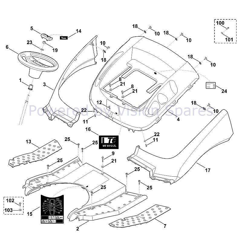 Viking MT 6112.0 ZL Garden Tractor (MT 6112.0 ZL) Parts Diagram, C
