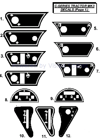 dietro a coperchio laterale 22832800 Countax C300H SERIE Sweeper Spazzola Cinghia di trasmissione 