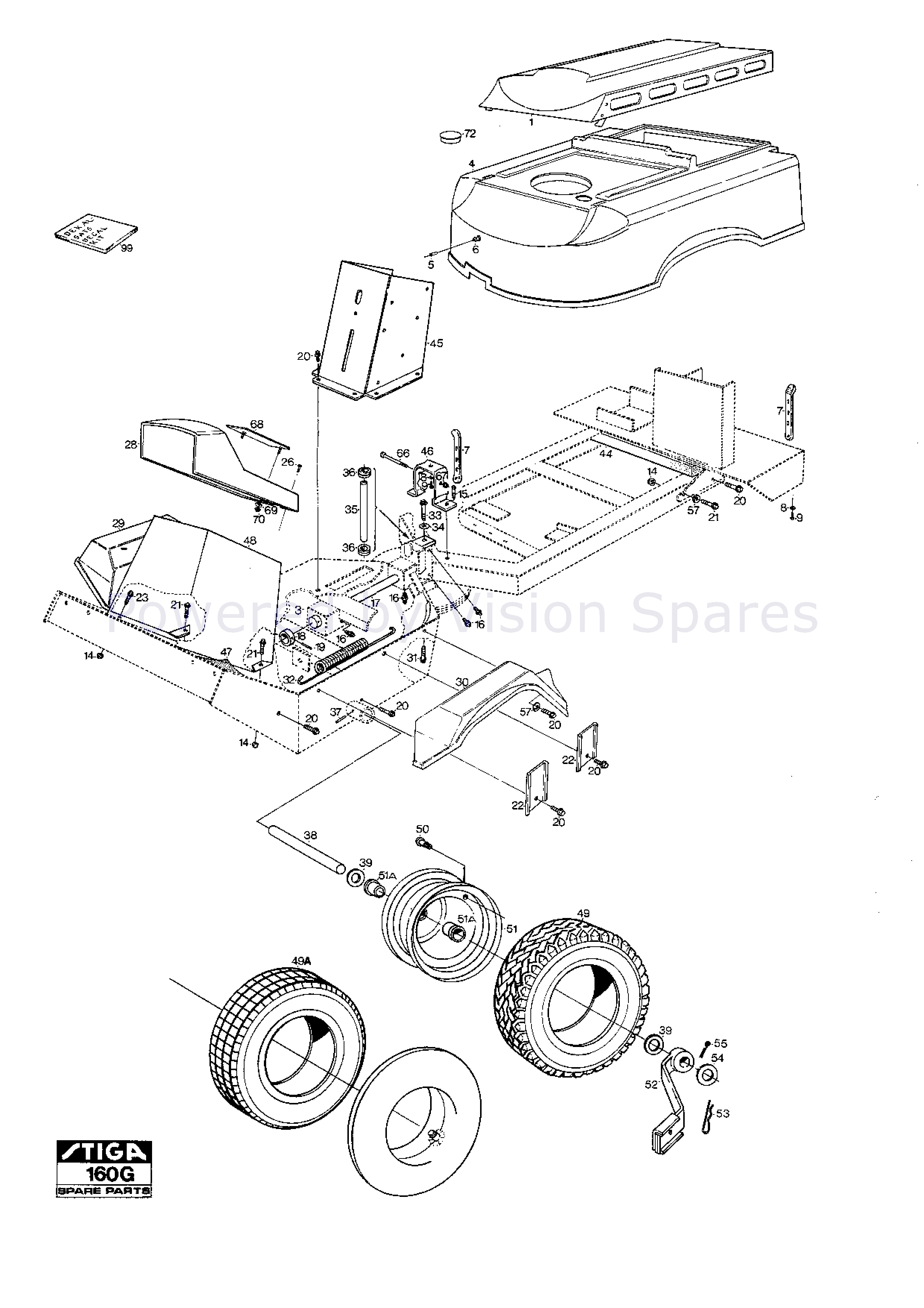 Stiga PARK 12HST (13-1318-13 [1991]) Parts Diagram, Frame_0
